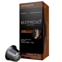Bestpresso front packaging showing six boxes and product details for convenience