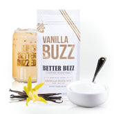 Better Buzz front packaging 20 oz bag showing product benefit of convenient vanilla creamer