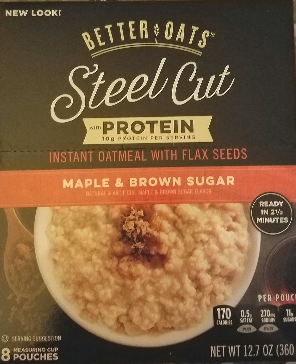 Better Oats front packaging showing oatmeal pouches for quick protein breakfasts
