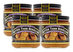 Better Than Bouillon jar front view showing roasted garlic base and seal benefit