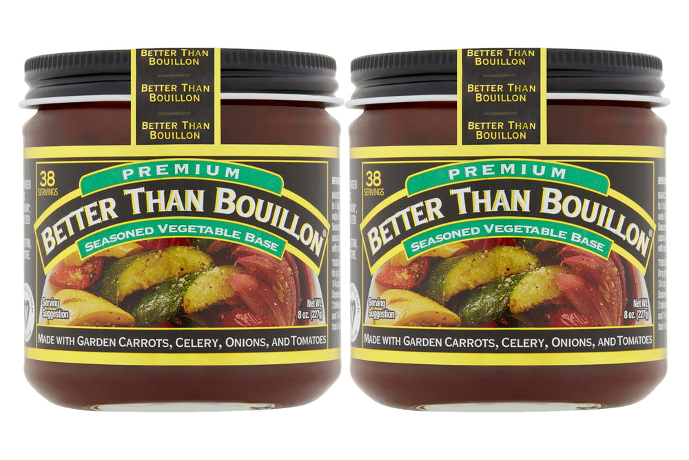 Better Than Bouillon jar front view showing label and serving count benefit