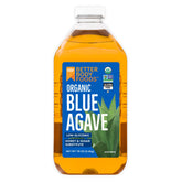 BetterBody Foods front bottle view showing organic blue agave label and convenience