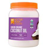 BetterBody Foods front jar showing size and organic labeling for pantry convenience