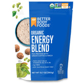 BetterBody Foods front packaging showing organic energy blend and benefits