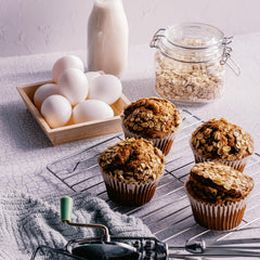 BetterBody Foods scoop of powder demonstrating serving size and easy measuring benefit