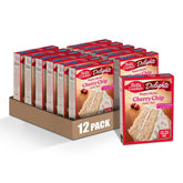 Betty Crocker front packaging showing cherry chip cake mix for easy baking
