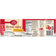 Betty Crocker frosting close-up texture displaying smooth creamy consistency for spreading