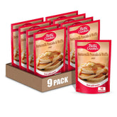 betty crocker front packaging showing buttermilk mix convenience