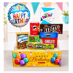 Beyond The Box happy birthday balloon and greeting card detail, adds festive touch