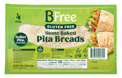 BFree close-up of pita crumb texture highlighting soft, stone-baked benefit