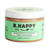 B. Happy jar front view showing label and 11 oz size benefit
