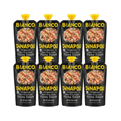 Bianco DiNapoli front pouch showing product branding and ready-use convenience