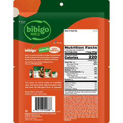 bibigo close-up of chip texture showing crispy fried seaweed layers for intense crunch