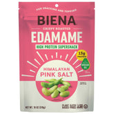 BIENA front of bag showing Himalayan Pink Salt flavor and benefits