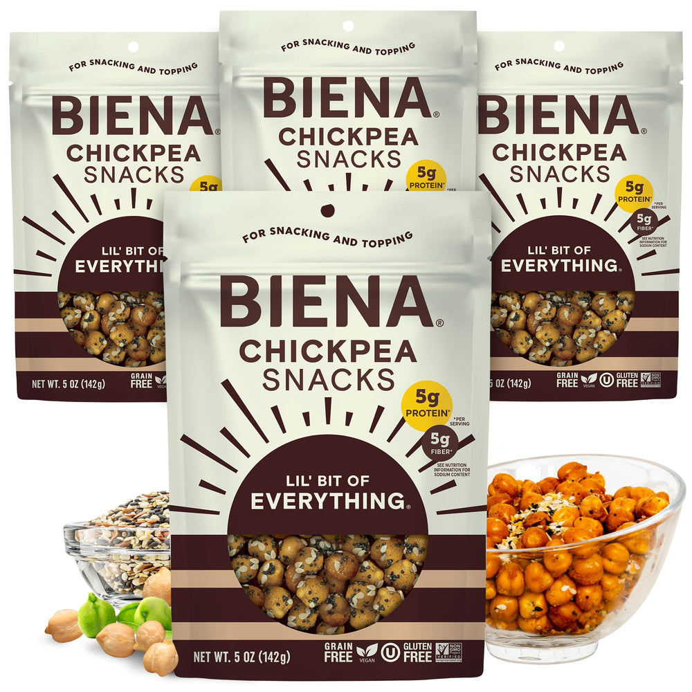 BIENA front packaging showing flavor and benefits for quick selection