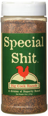 Big Cock Ranch jar front label showing Original Special Shit seasoning for bold flavor