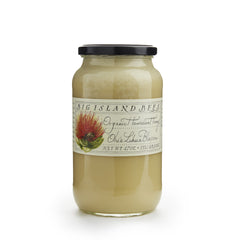Big Island Bees front jar view showing label and glass packaging for gifting and storage