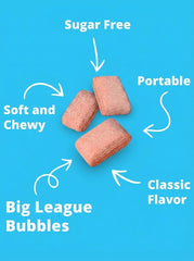 Big League Chew jars on a dugout bench showing convenience for teams and game-day use