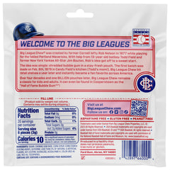 Big League Chew seven flavors laid out to display included choices and variety