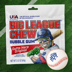 Big League Chew close-up of shreds highlighting soft texture and chewability