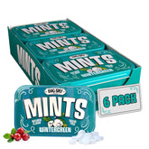 Big Sky front tin showing wintergreen mints and easy-grab lid for portability