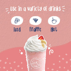 Big Train frozen orange cream frappe in glass illustrating kid-friendly treat