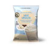 Big Train front packaging showing 3.5 lb tub and label benefit: dependable cafe mix
