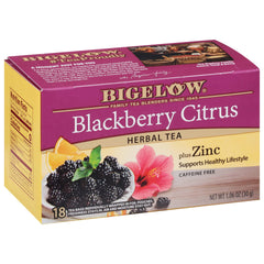 Bigelow front packaging showing box and branding with convenient zinc benefit