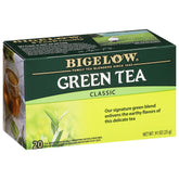 Bigelow Classic Green Tea front packaging showing quantity and freshness