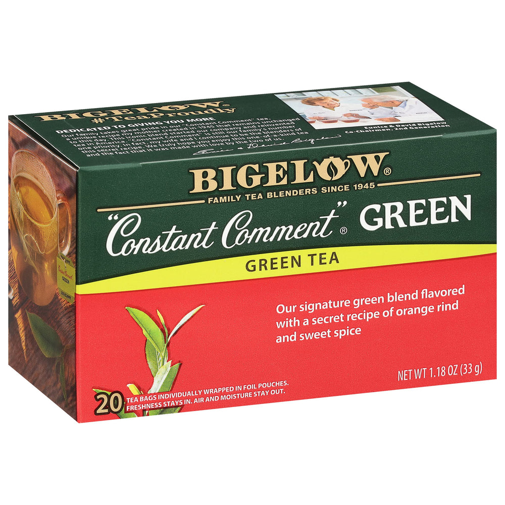 Bigelow front packaging showing 120 tea bags and brand freshness benefit