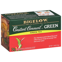 Bigelow front packaging showing 120 tea bags and brand freshness benefit