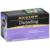 Bigelow Darjeeling front box showing branding and count for fresh supply