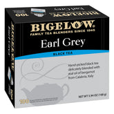 Bigelow Tea front packaging showing 100-count and brand for shelf appeal