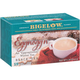 Bigelow front packaging showing seasonal eggnogg'n flavor and quantity benefit