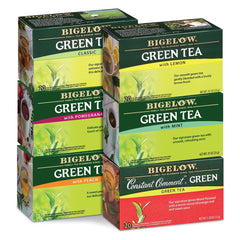 Bigelow front box image showing variety pack and branding for quick recognition