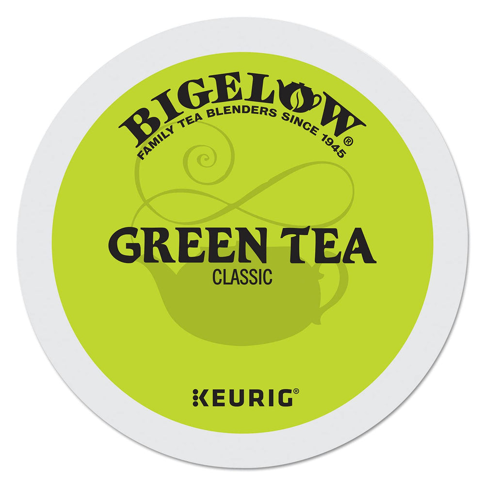 Bigelow front packaging showing K-Cup box and clear, convenient brewing benefits