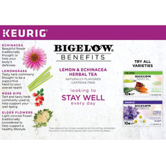 Close-up of lemon, echinacea, elderflower and rose hips, Bigelow botanical quality