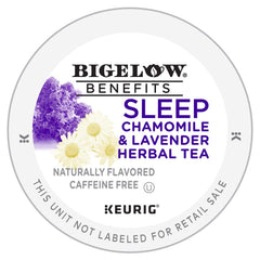 Bigelow Tea K-Cup pod closeup highlighting sealed freshness