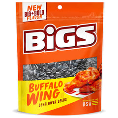 BIGS buffalo wing front packaging showing resealable bag and bold branding benefit: easy grab-and-go