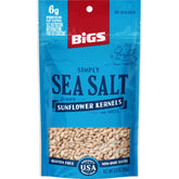 BIGS front packaging showing six 3.5 oz bags and convenient portioning benefits