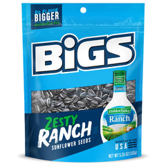 BIGS front packaging showing ranch flavor and resealable bag for convenience