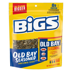 BIGS front packaging showing Old Bay seasoned seeds and bold branding