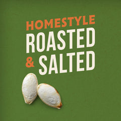 BIGS close-up of roasted pumpkin seed kernels highlighting crunchy texture and golden roast