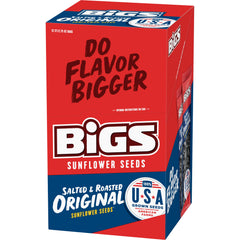 BIGS seeds in hand being eaten outdoors showing convenient on-the-go snack
