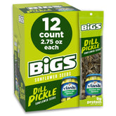BIGS Vlasic front packaging showing single 2.75 oz bag and branding benefit convenience