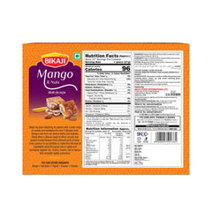 BIKAJI close-up of barfi texture highlighting mango swirls and creamy finish for rich taste