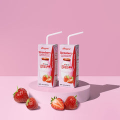 Binggrae poured into a glass demonstrating serving suggestion and refreshment