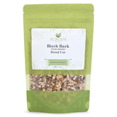 Biokoma front pouch showing birch bark product and clear branding benefits freshness