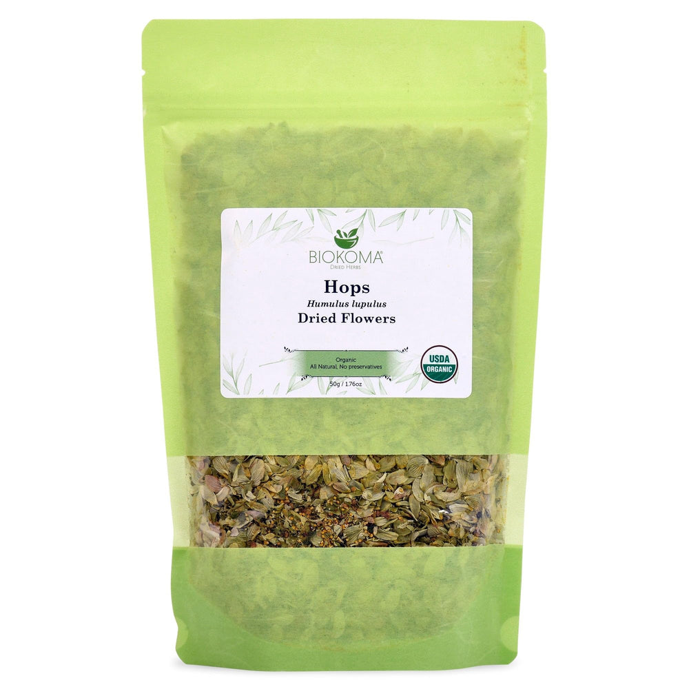 Biokoma front packaging showing resealable pouch and product name, preserving freshness