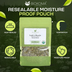 biokoma leaf texture detail highlighting organic quality and aroma retention